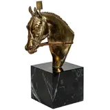 Horse Head by Rosamonde Pinchot, bronze sculpture on marble base, sold Oct 2025