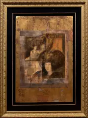 Untitled by Csaba Markus, mixed media print, sold Oct 2025