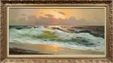 Untitled by M. Rinaldi, oil on canvas, sold Oct 2025