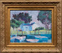 Untitled by Joseph Nordmann, oil on board, sold Oct 2025