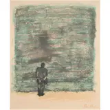 Mornings by the Sea" from the "Rilke Portfolio by Ben Shahn, 1968, lithograph in colors, sold Nov 2025