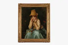 Untitled by Henry Guillaume Schlesinger, oil on canvas, offered Mar 2021