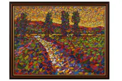 Untitled by Paul Stephens, oil on board, offered Mar 2021