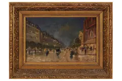 Untitled by Paul Flaubert, oil on board, offered Mar 2021