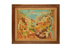 Untitled by Thomas George, oil on canvas, offered Mar 2021