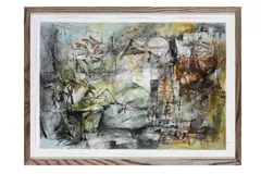 Untitled by Nicholas Morris, watercolour and charcoal on paper, offered Mar 2021