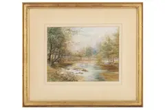 Untitled by J P Rowland, watercolour, offered Mar 2021