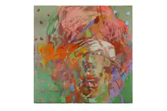 Untitled by Adrian Moldovan, acrylic on canvas, offered Mar 2021