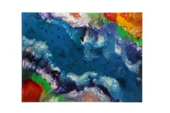 Untitled by Ola Rutter, acrylic on canvas, offered Mar 2021
