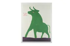 Untitled by David Shrigley, oil, offered Mar 2021