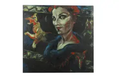 Untitled by Ines Berger, oil on canvas, offered Mar 2021