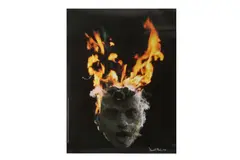 Untitled by David Mach, oil, offered Mar 2021