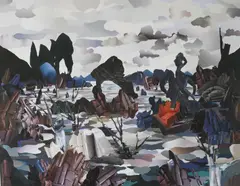 Untitled by Adam King, Collage, offered Mar 2021