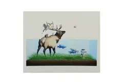 Untitled by Josh Keyes, lithograph, offered Mar 2021