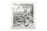 Untitled by Joseph Sloan, linocut, offered Mar 2021
