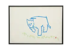 Untitled by Robert M. Wilson, pencil, offered Mar 2021