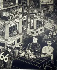 Untitled by Richard Galloway, Linocut, offered Mar 2021