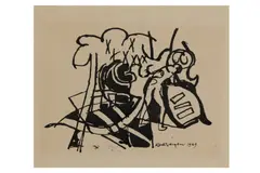 Untitled by Keith Vaughan, ink, offered Feb 2021