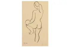 Untitled by Ivon Hitchens, charcoal, offered Feb 2021