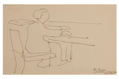 Untitled by Ivon Hitchens, ink, offered Feb 2021