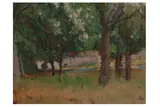 Untitled by Lynton Lamb, oil on board, offered Feb 2021