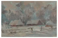 Untitled by Alexei Yegerov, oil on board, offered Feb 2021
