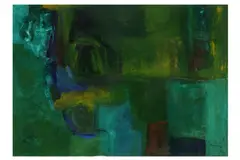 Untitled by Harry Ousey, oil on paper, offered Feb 2021