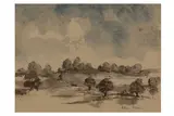 Untitled by Allen Freer, ink and watercolour, offered Feb 2021