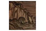 Untitled by Allen Freer, ink and watercolour, offered Feb 2021