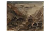 Untitled by Allen Freer, ink and watercolour, offered Feb 2021