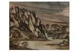 Untitled by Allen Freer, ink and watercolour, offered Feb 2021