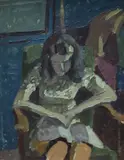 Interior by Richard Jack, oil on board, sold Oct 2018