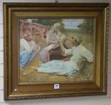 Ora della Siesta by Cesare Peruzzi, oil on canvas, sold Oct 2018