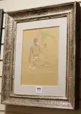 Il Circo by Ugo Attardi, pencil and watercolour, sold Oct 2018