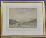 Maretor from Henry Tor, Dartmoor by Edgar Thomas Holding, watercolour, sold Oct 2018
