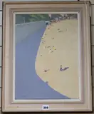 South Beach, Scarborough by Andrew Macara, oil on canvas, sold Oct 2018