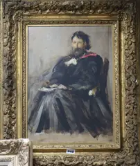 Sketch for the portrait of Dr Oswald Dykes by John Pettie, oil on canvas, sold Oct 2018