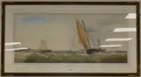 Shipping off Yarmouth by Charles Taylor Junior, watercolour and bodycolour, sold Oct 2018