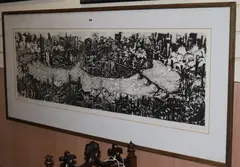 River Thames by Belinda Channer, lithograph, sold Aug 2018