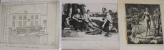 Untitled by William Evan Charles Morgan, 1930, etching, sold Aug 2018