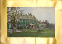 A group of 7 watercolours of Warwick House, Easton Lodge, Great Dunmow, Essex, home of the Countess of Warwick and 8 others of the house by Annie Pressland, gilt mounts, all unframed. by William Wells Quartremaine, various sizes, sold Mar 2012