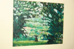 An Urn on a Pedestal by Simon Dorrell, oil on board, sold Feb 2012