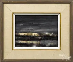 Untitled by Martin Jackson, oil on board, offered Mar 2016
