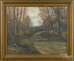 landscape by Victor Shearer, oil on canvas, offered Jan 2016