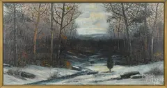 landscape by Victor Shearer, oil on canvas, offered Jan 2016