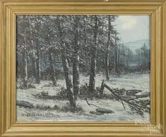 landscape by Victor Shearer, oil on canvas, offered Jan 2016