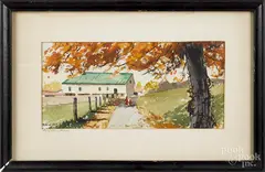 works by Mildred Sands Kratz, watercolor, offered Jan 2016