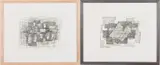 2 Framed Works by Arthur B. Kouwenhoven Jr., Ink & Wash, offered Feb 2026