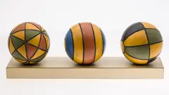 Untitled by John Eric Byers, Carved Wood Sphere Sculpture, offered Oct 2024