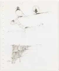 Untitled by September Vhay, Charcoal Birds, sold Jun 2023